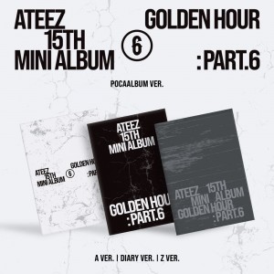 【세트】 에이티즈 (ATEEZ) - 15TH MINI ALBUM [GOLDEN HOUR : Part.6] (POCAALBUM) (A / DIARY / Z VER.)
